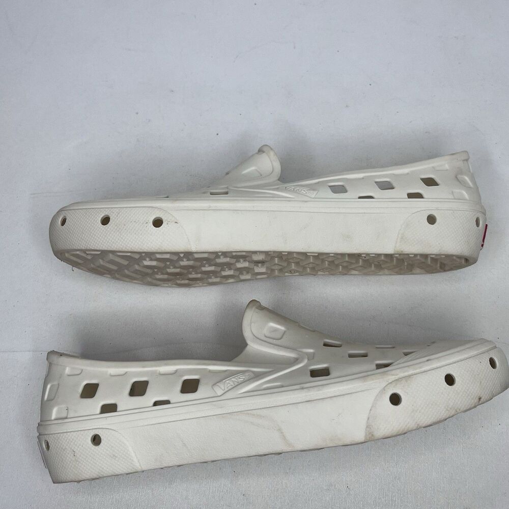 Vans Slip-On Trek White Rubber Square Cutout Casual Shoes Womens Size 6 - Picture 8 of 10